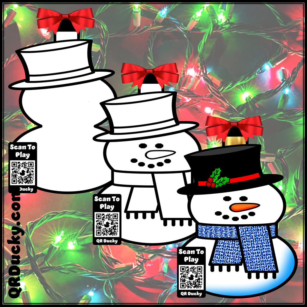 QR Ducky Chistmas Ornaments