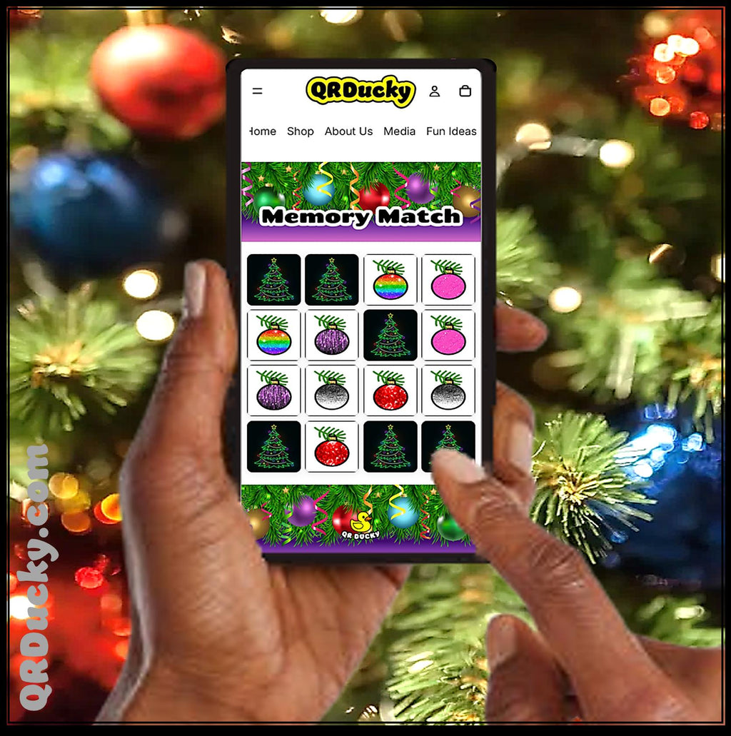 QR Ducky Chistmas Ornaments